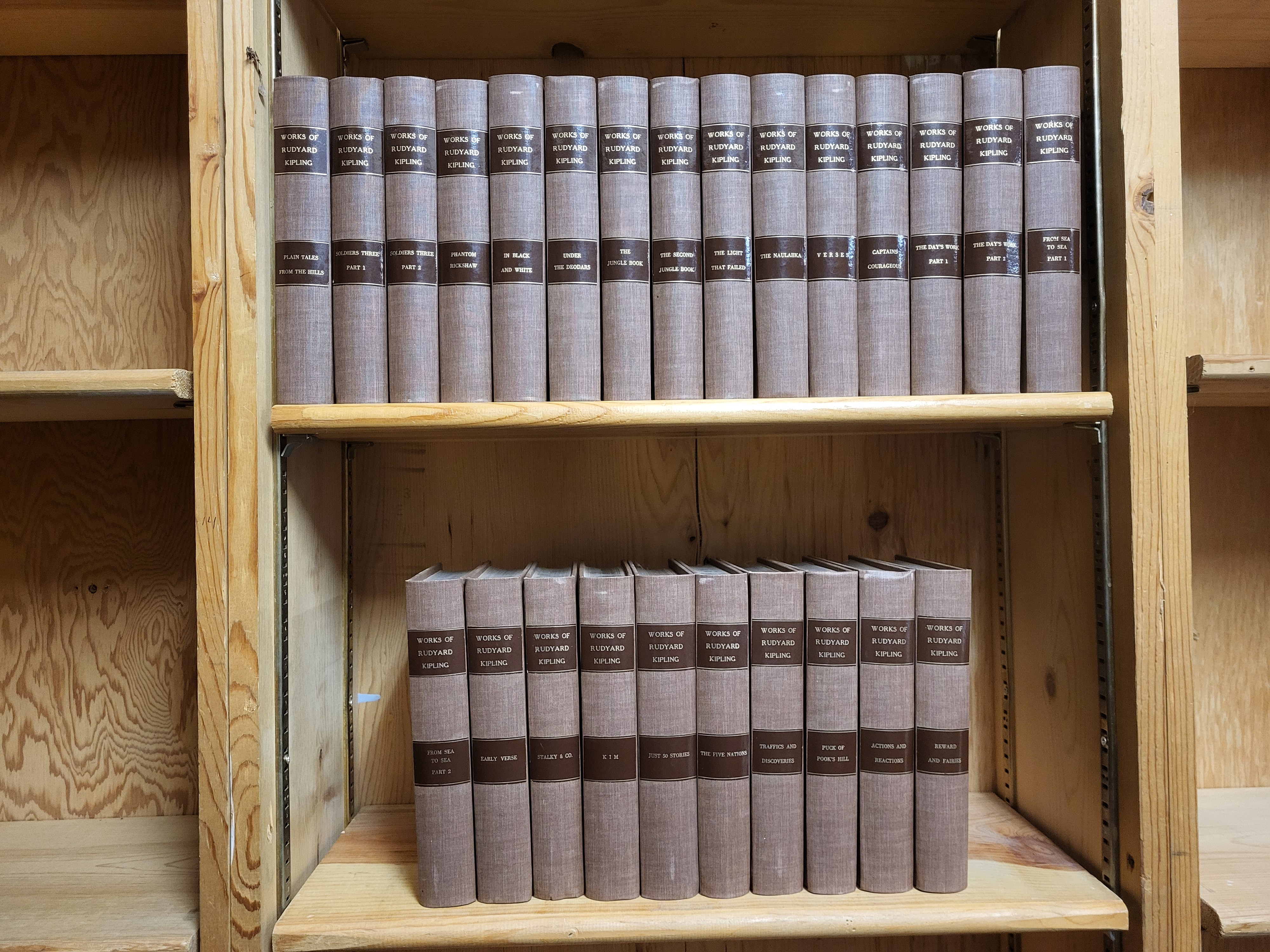 The Writings in Prose and Verse of Rudyard Kipling [Complete in 25 Volume]