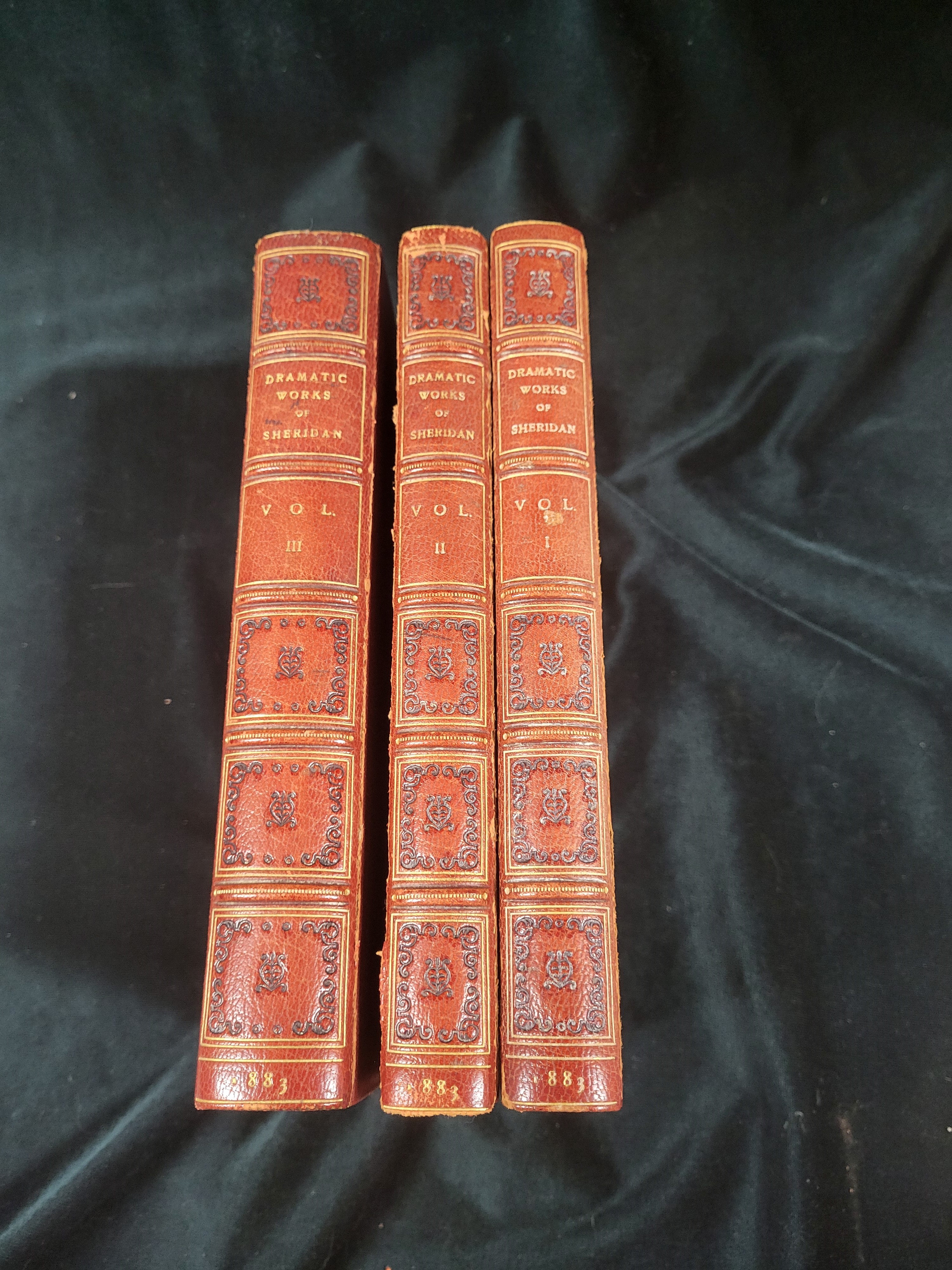 THE DRAMATIC WORKS OF RICHARD BRINSLEY SHERIDAN [Complete in 3 Volumes]